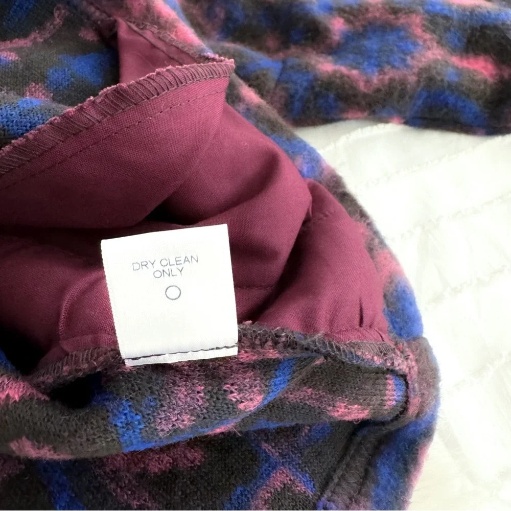 NWOT Xirena Caden Wool Blend Fleece Jacket Pullover Purple - Picture 6 of 10